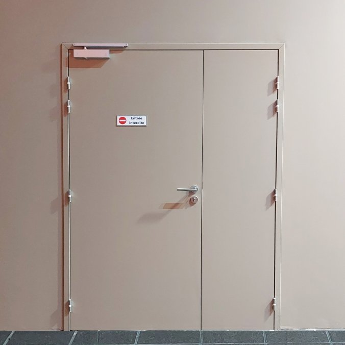 Bloc porte bois 2 vantaux acoustique