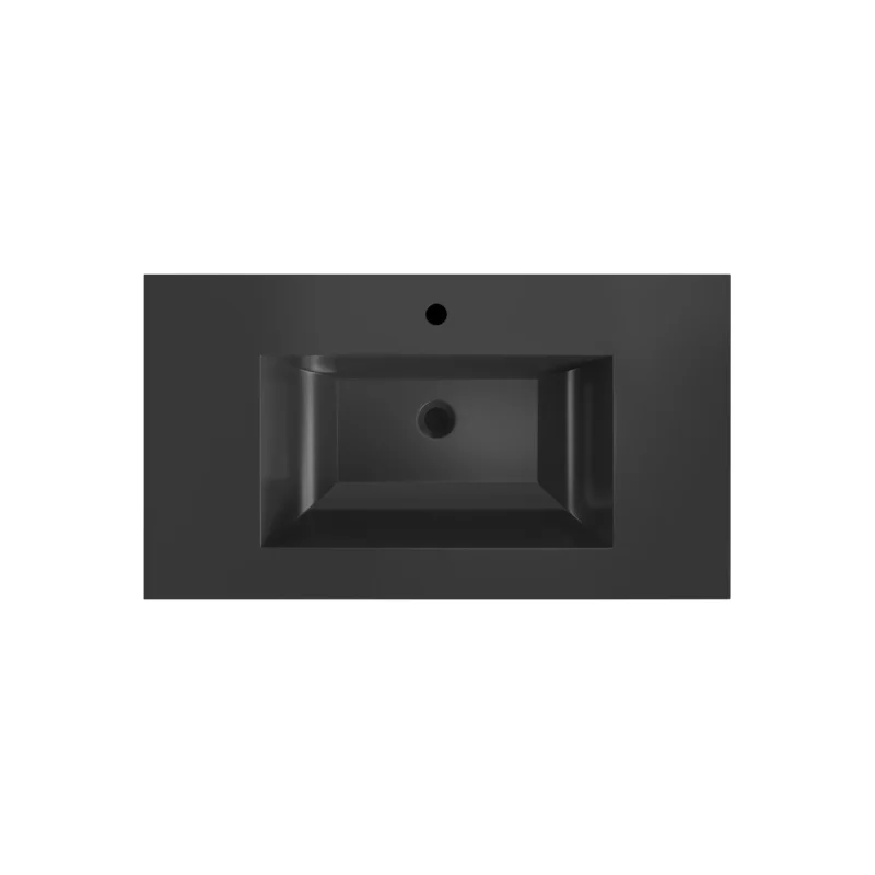 Brookwood 36 in. Natural Brown Vanity with Engineered Stone Top