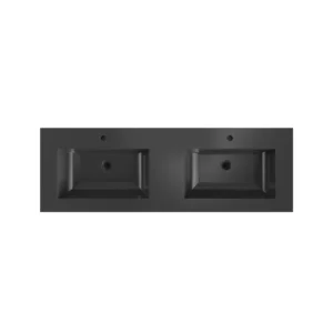 Brookwood 60 in. Natural Brown Vanity with Engineered Stone Top